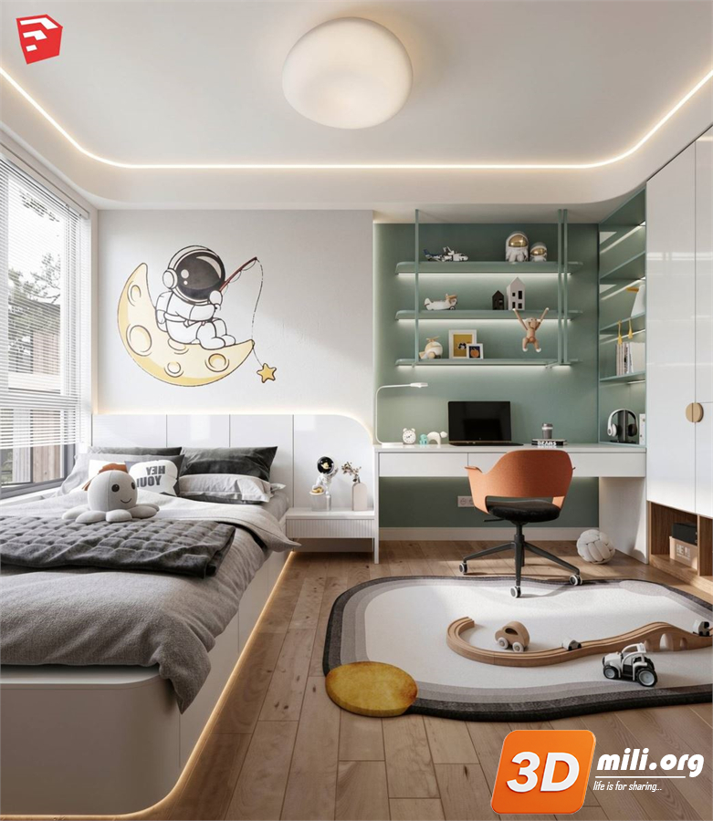 Children Room Scenes Skp FIles 